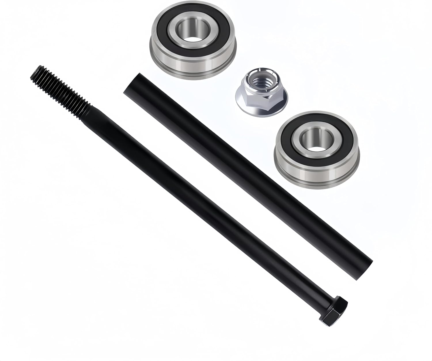 KYDE Front Wheel Bearing & Hardware Replacement Kit for Bad Boy ZT/CZT/Maverick Mowers – Compatible with OEM 025 - 5202 - 00 (Includes Spacer, Bearings 022 - 7009, Bolt 018 - 7010) - KYDE Bearing