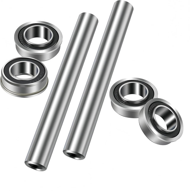 KYDE 2Pack Stainless Steel Front Wheel Axle & Bearing Conversion Kit – OEM Upgrade for Z200 - Series, RZ & EZ Mowers (Fits 6" Wheel Sleeves Only) - KYDE Bearing Hover Image