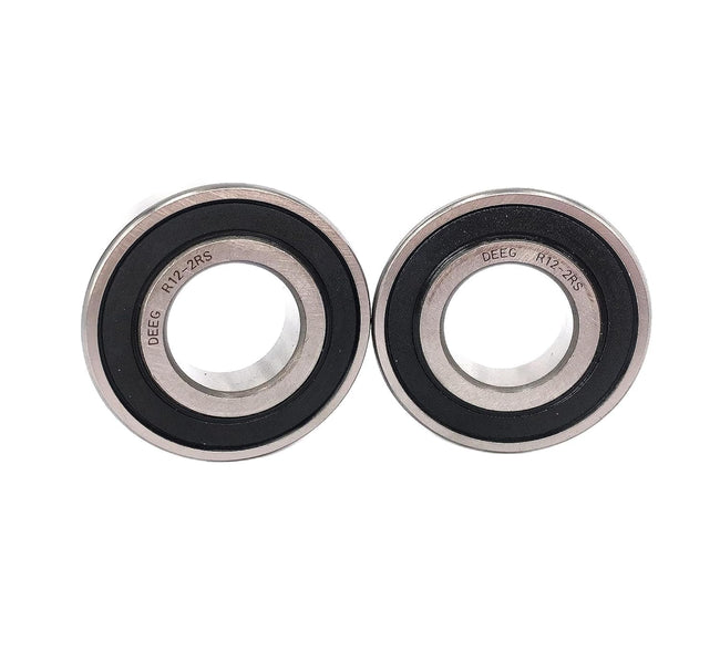 KYDE 2 PCS R12-2RS Premium Inch Ball Bearing, 3/4" x 1-5/8" x 7/16", Heavy-Duty Replacement for Lawnmowers, Spindles, Go-Karts & Industrial Drives Main Image
