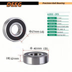KYDE 2 Pieces 6203 - 2RS ABEC5 Home Pool Pump Bearing Kit，Belt C Clamping rings and nylon bushings - Replaceable Pentair WhisperFlo、IntelliFlo and Hayward Super Water pump motor - KYDE Bearing