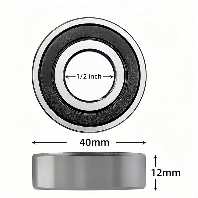 KYDE 10 PCS Lawn Mower Bearing 6203-2rs-8 1/2 x40x12 Sealed Ball Bearings 5104383YP for Ferris SRSZ3X 52 60 61 72 SRSZ2 52 60 61 Simplicity Citation XT 61" Zero-Turn Mower Main Image