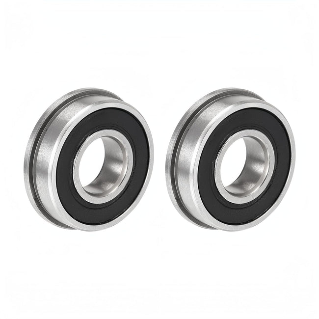 KYDE 10 PCS for Push Lawn Mower Wheel Bearings ID 1/2" x OD 1-1/8" Upgrade Flanged Ball Bearings Replace for Honda,Husqvarna,yardmax,Cub Cadet/MTD 741-0262 Main Image